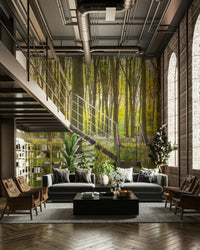 Peaceful bluebell field wall mural

