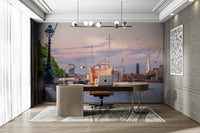 Iconic London view wall mural

