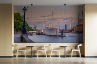 London Eye and river wallpaper mural

