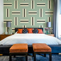 Bold geometric shapes for a dynamic wall design

