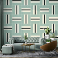 Minimalist geometric wallpaper for modern spaces

