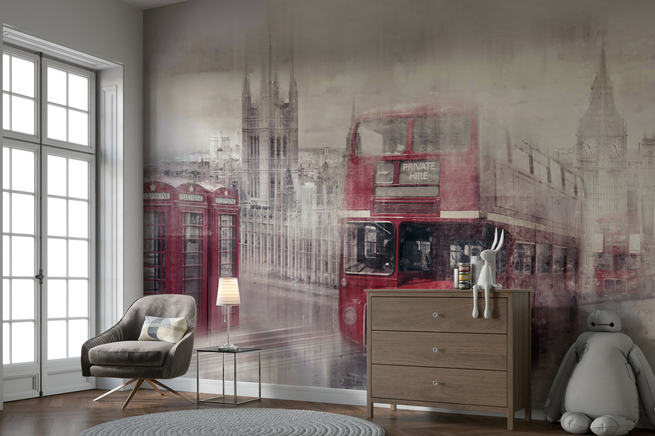 City-Art LONDON Westminster Collage Wall Mural