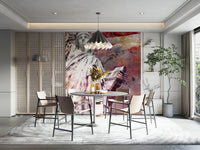 Bold red Statue of Liberty wall mural for modern interiors

