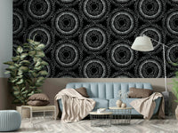 Soft, organic design of Opulence wallpaper for walls.


