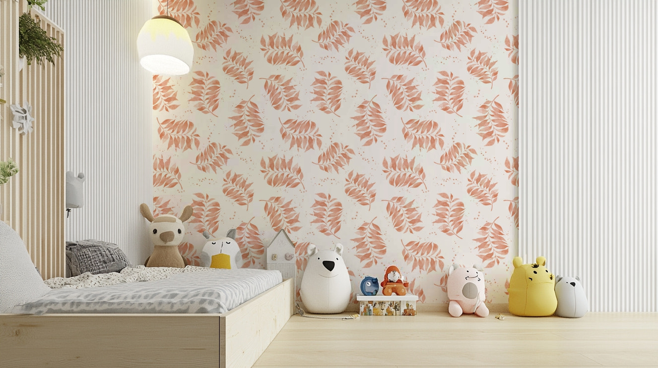 Watercolor palm design wallpaper for walls

