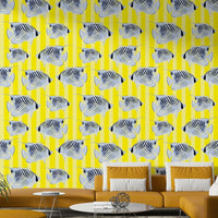 Peel-and-stick Aquaria wallpaper for easy installation

