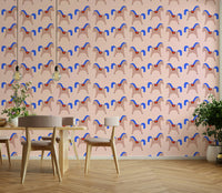 Calm wallpaper pattern for playful interiors

