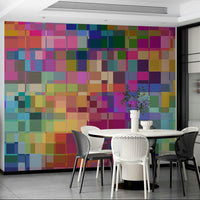 Dynamic abstract pattern mural for artistic home decor

