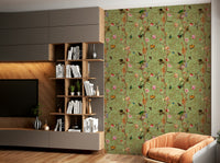 Exotic Tropical Paradise Birds 4 wallpaper for creative spaces

