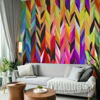 Colorful Burst of Color mural for creative, artistic spaces

