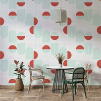 Geometric 07 Wallpaper with abstract modern shapes

