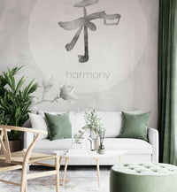 Harmony Wall Mural in Japandi minimalist design

