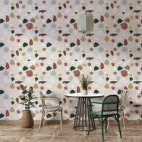 Classical mural featuring Vitruvian elements and symmetry

