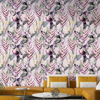 Tropical greenery wallpaper with wild rainforest look

