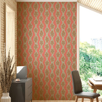 Cottagecore-inspired wallpaper with ripple effect design

