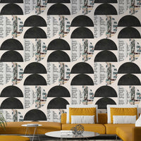 Vibrant abstract pattern wallpaper for contemporary spaces

