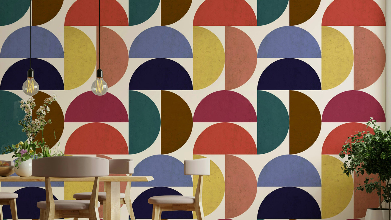 Colorful Mescolanza 21 wallpaper for living room walls

