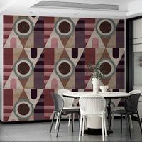 Bold geometric texture wallpaper for stylish rooms

