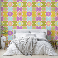 Kaleidoscope Kisses design wallpaper for creative spaces


