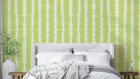 Abstract pebble wallpaper with lime highlights

