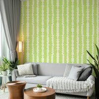 Nature-inspired lime pebble wallpaper design

