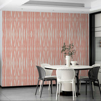 Subtle pink wallpaper for calm interiors

