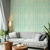 Flowing blue tones wallpaper for walls

