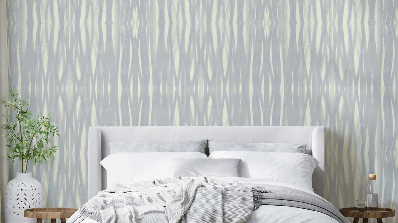 Calm line art wallpaper for bedrooms

