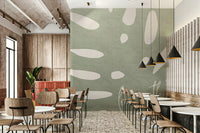 Eco-conscious mural wallpaper

