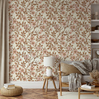 Ideal wallpaper for creating a serene, natural room atmosphere

