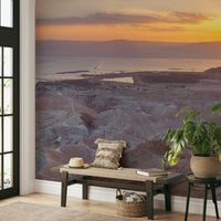 Wallpaper for walls with desert and sky

