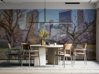 Calm Central Park landscape wall mural

