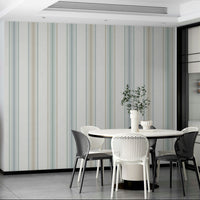 Subtle vertical lines wallpaper for coastal rooms