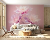 Pink Petal Dreams floral wallpaper design
