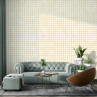 Farmhouse-style checkered wallpaper for walls
