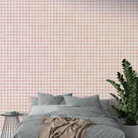 Wallpaper for kitchens with a soft checkered design
