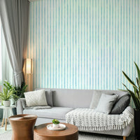 Gentle watercolor stripes for nursery walls
