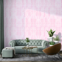 Gentle watercolor effect in striped design
