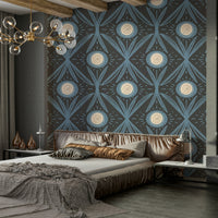 Wallpaper that works with wood and stone
