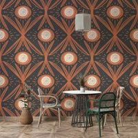 Wallpaper for mid-century interiors
