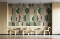 Hand-drawn tile design in neutral tones

