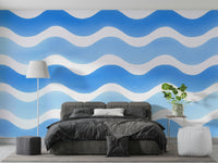 Gentle motion wall design in soft hues

