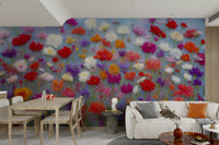 Elegant floral design wallpaper for calm spaces

