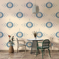 Minimal floral wallpaper for relaxed interiors