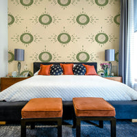 Natural floral pattern for quiet wall design

