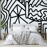 Gentle layered wave design for interiors

