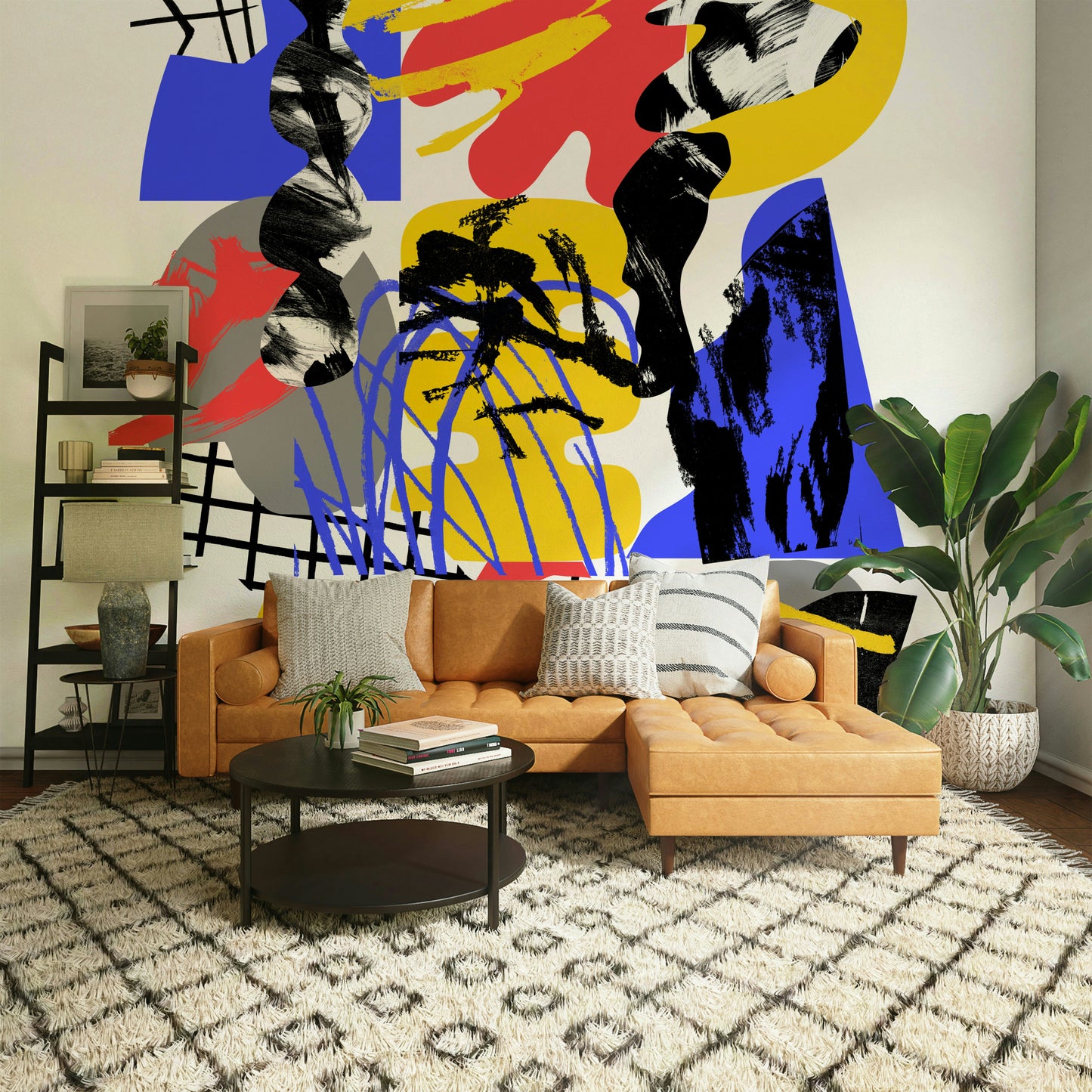 Artistic wallpaper with broken light effect

