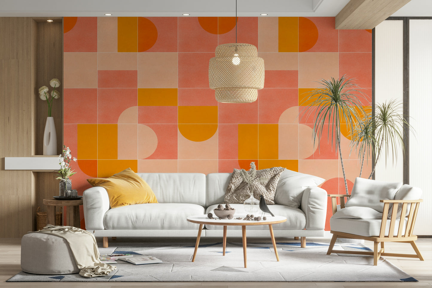 Retro Tiles 03 mural wallpaper
