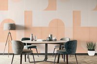 Encaustic tile-inspired wall mural
