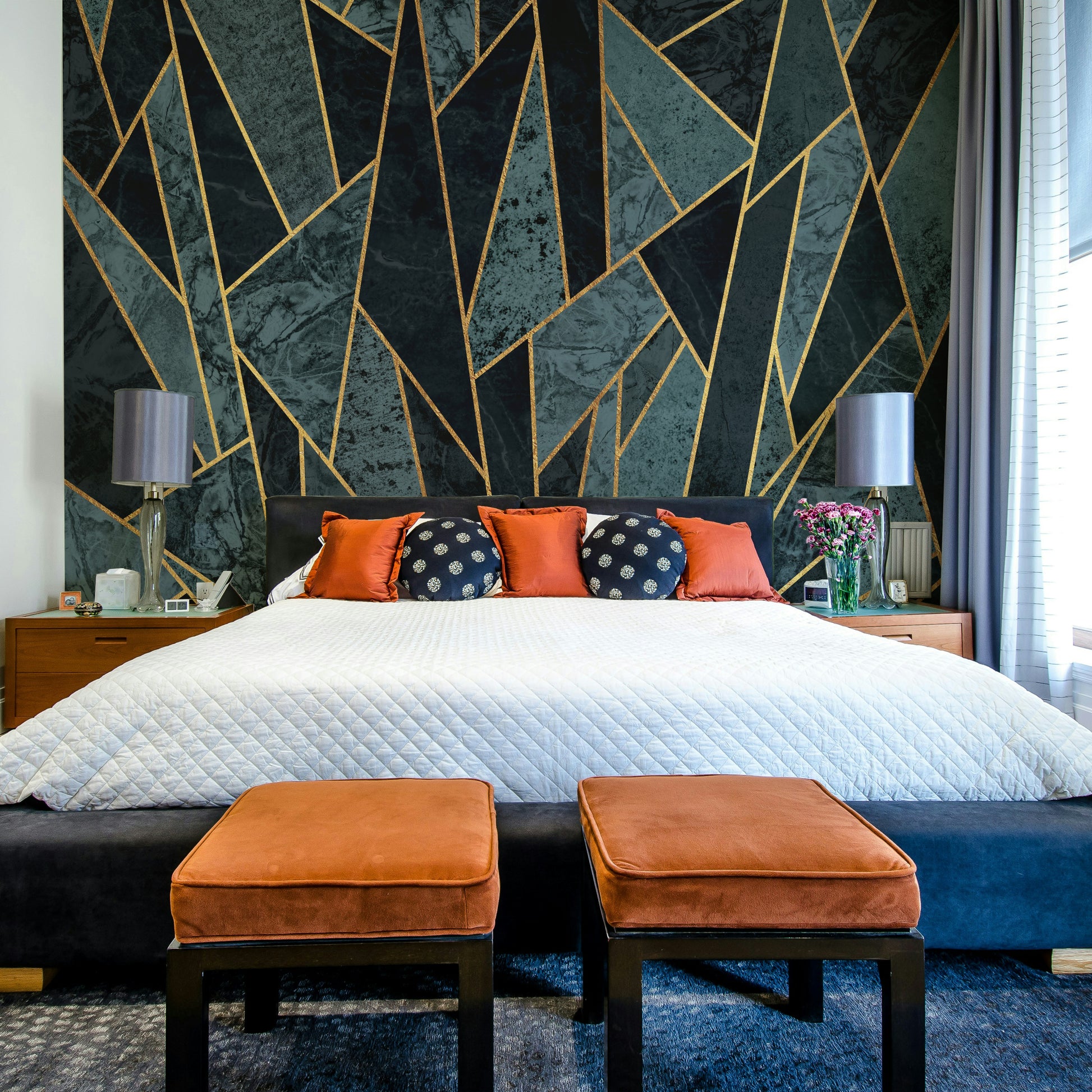 Minimalist Nordic wallpaper style
